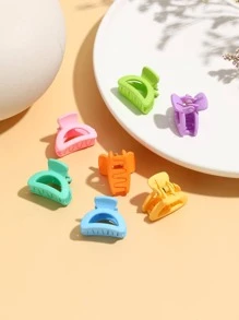 7入組素色髮爪 - 彩色 - 查看 3