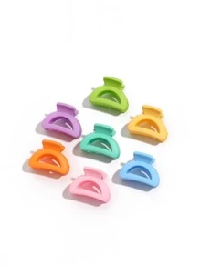 7入組素色髮爪 - 彩色 - 查看 2