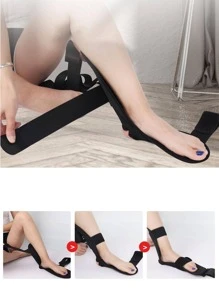 Split Main Control Leg Stretcher Legs Ankle Ligament Stretch Exercise Fitness Yoga Stretching Belt - Black - View 3