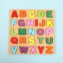 1 set con diseño de letra Rompecabezas Juego - Multicolor - Ver 1