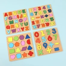 1 set con diseño de letra Rompecabezas Juego - Multicolor - Ver 11