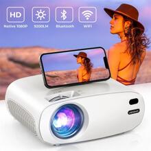 VIDOKA Native 1080P Mini Projector with WiFi and Bluetooth, Upgrade 9200L HD, BL-48 , white - trắng - Xem 2