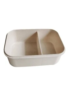 1 pieza Lonchera portátil con gráfico de letras, útiles escolares, de vuelta a la escuela - Beis - Ver 6