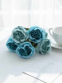 1 Nhựa Nhân Tạo Hoa, Lãng Mạn Nhân Tạo Hoa Bó Cho Gia Đình, Trang Trí Lễ Cưới - Màu xanh lam - Xem 6