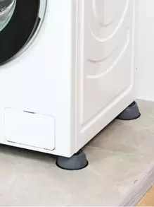 4pcs Anti-Slip Anti-Vibration Thickened Pads, Suitable For Home Appliances Like Refrigerator Washing Machine, High-Quality Rubber Material, Anti-Slip & Quiet - Grey - View 4