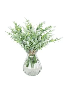 1支人造薰衣草装饰花，可用于家居花瓶摆设、户外花园装饰、新娘捧花和腕花。 - 白色 - 查看 2