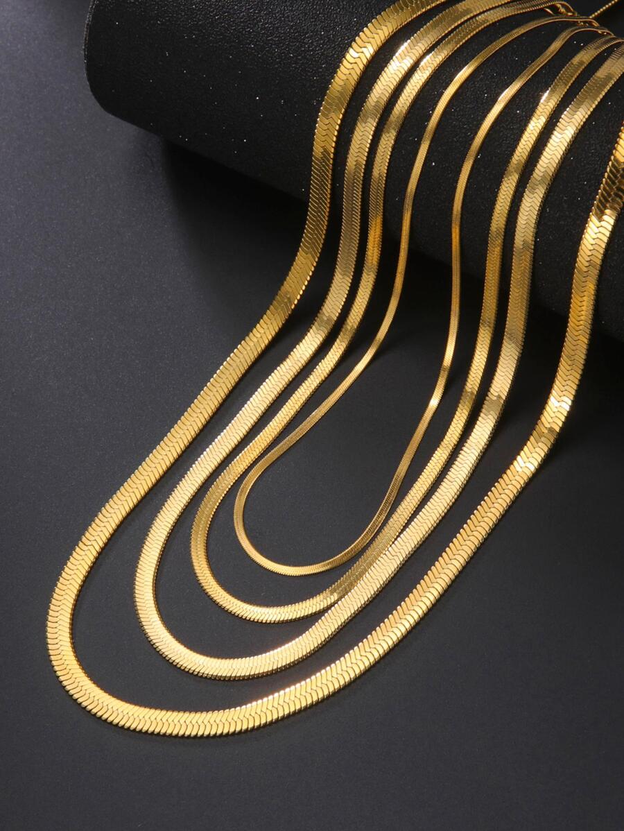 Chuỗi vòng cổ tối giản - Vàng - Xem 1