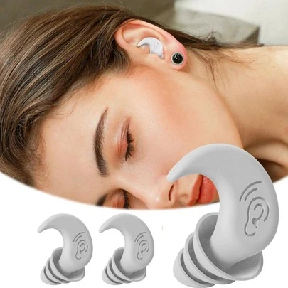 2Pcs Silicone Earplugs Waterproof Swimming Ear Plugs For Sleeping Diving Surf Soft Comfort Natation