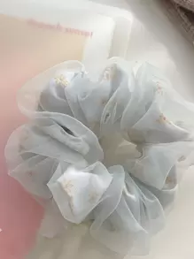 3件套花朵发圈，超大号发绳，优雅发饰，返校季马尾辫发饰