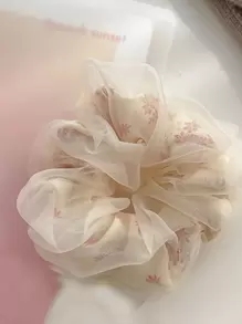 3件套花朵发圈，超大号发绳，优雅发饰，返校季马尾辫发饰