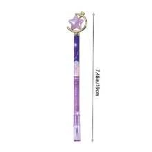 4pcs Mixed Color Bead Decor Gel Pen, Creative Multi-purpose Gel Rollerball Pen For Office, School