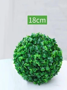 1pc Artificial Plant Ball Design Garden Ornament - Green - View 3
