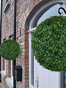 1pc Artificial Plant Ball Design Garden Ornament - Green - View 8