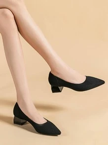 1pair Women's Plus Size 42/43 Code High Heels (One Size Smaller, Suggest To Purchase One Size Larger)