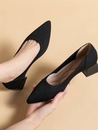 1pair Women's Plus Size 42/43 Code High Heels (One Size Smaller, Suggest To Purchase One Size Larger)