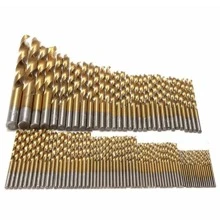 99pcs/set Titanium Drill Bit Set, Modern Drill Bit For Metal, Wood - Gold - View 6