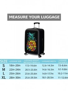 1pc Pineapple Pattern Suitcase Cover, Modern Polyester Suitcase Cover For Home - Multicolor - View 4