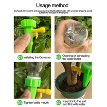 10 件/套塑料自动浇水装置，花园日常绿色植物浇水装置，园林工具，花园园艺工具 - 綠色 - 查看 7