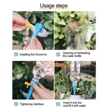 10 件/套塑料自动浇水装置，花园日常绿色植物浇水装置，园林工具，花园园艺工具 - 綠色 - 查看 9