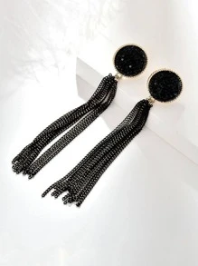 Rhinestone Tua trang trí còng tai - Nhiều màu - Xem 1