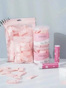 50片装便携式一次性压缩洗脸巾 开学适用 美容院 居家 浴室 - 白色 - 查看 1