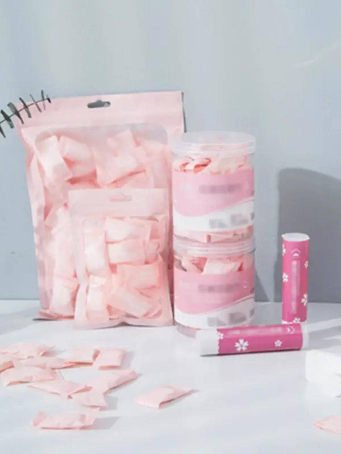 50片装便携式一次性压缩洗脸巾 开学适用 美容院 居家 浴室 - 白色 - 查看 1