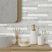 9 pezzi Carta da parati con motivi legno