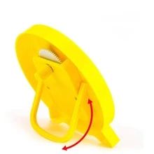 Đồng hồ nhựa 1pc, Đồng hồ di động hiện đại cho trường học, văn phòng - Màu vàng - Xem 5