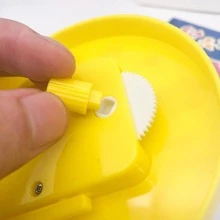 Đồng hồ nhựa 1pc, Đồng hồ di động hiện đại cho trường học, văn phòng - Màu vàng - Xem 6