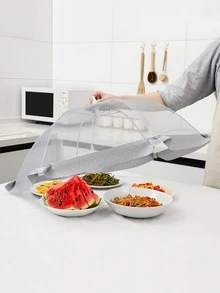 1入組素色食物罩 - 灰色 - 查看 3