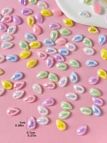 100pcs/set Random Color Water-drop Design DIY Bead - Multicolor - View 3