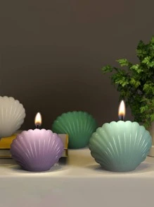 1pc Shell Shaped Candle Mold - White - View 3