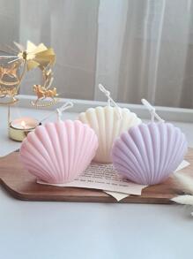 1pc Shell Shaped Candle Mold - White - View 4
