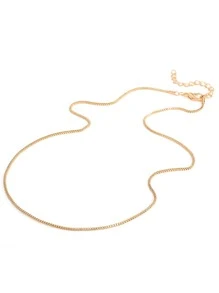 Collar de cadena minimalista - Dorado - Ver 2