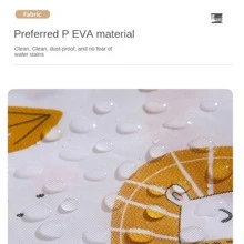 1 cái nắp tủ lạnh in hoa - Màu xanh ngọc - Xem 2