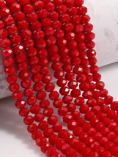 1 hebra de cuentas de vidrio facetadas multicolores de 3-8mm con cristal de Austria para hacer pulseras Diy