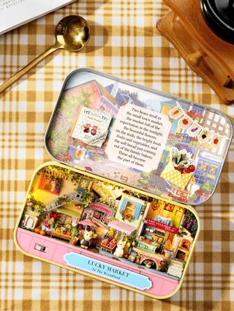 1box 卡通设计积木房间装饰