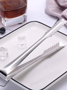 1 pieza Pinzas para alimentos de acero inoxidable - Plateado - Ver 2