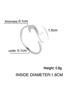 Vòng bít trang trí hình mèo - Bạc - Xem 3