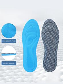 2 miếng lót giày màu trơn, vải màu xám Phụ kiện unisex thoáng khí cho giày - Xám - Xem 1