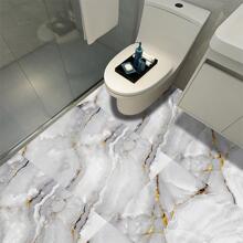 10pcs/set Removable PVC Floor Sticker, Fashionable Graphic Self-adhesive Peel Stick Floor Tile For Home Decoration - Multicolor - View 1