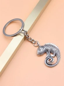 1 Miếng Thằn lằn Vật rủ xuống Móc khóa Thú vật Móc khóa - Màu Bạc Cổ - Xem 2
