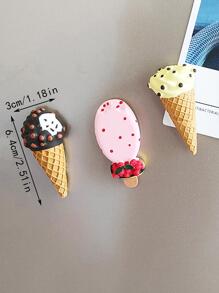 1入組冰激淩形狀冰箱貼 - 彩色 - 查看 2