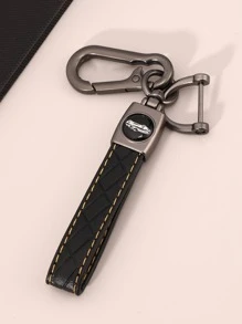 2pcs Men Graphic Keychain With Screwdriver