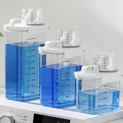 1入組透明洗衣液體分配器