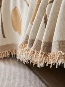 Sofa Họa Tiết Hình Học Khăn Hiện Đại Polyester Đa Kích Thước Chống Trơn Trượt Khăn Cho Phòng Khách, Phòng Ngủ - Cà phê nâu - Xem 7