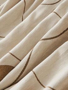 Sofa Họa Tiết Hình Học Khăn Hiện Đại Polyester Đa Kích Thước Chống Trơn Trượt Khăn Cho Phòng Khách, Phòng Ngủ - Cà phê nâu - Xem 6