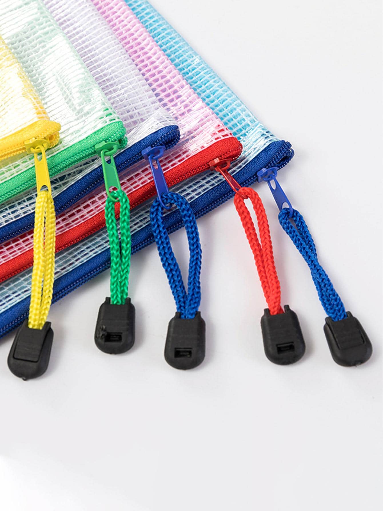 1pc Random Color File Bag. Minimalist Portable File Bag For School, Office - Multicolor - View 1