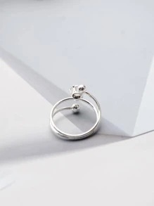 Vòng bít trang trí bằng đá rhinestone - Bạc - Xem 7