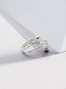 Vòng bít trang trí bằng đá rhinestone - Bạc - Xem 6